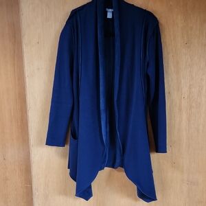 Forever 21 Deep Blue Draped Sweater Jacket